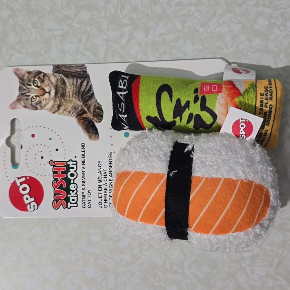 Cat‎ Toys Sushi Take-Out NWT Spot Brand